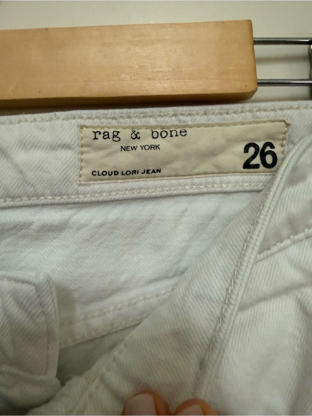 Rag & Bone Cloud Lori White Wide Leg Jeans 26 - Picture 4 of 8
